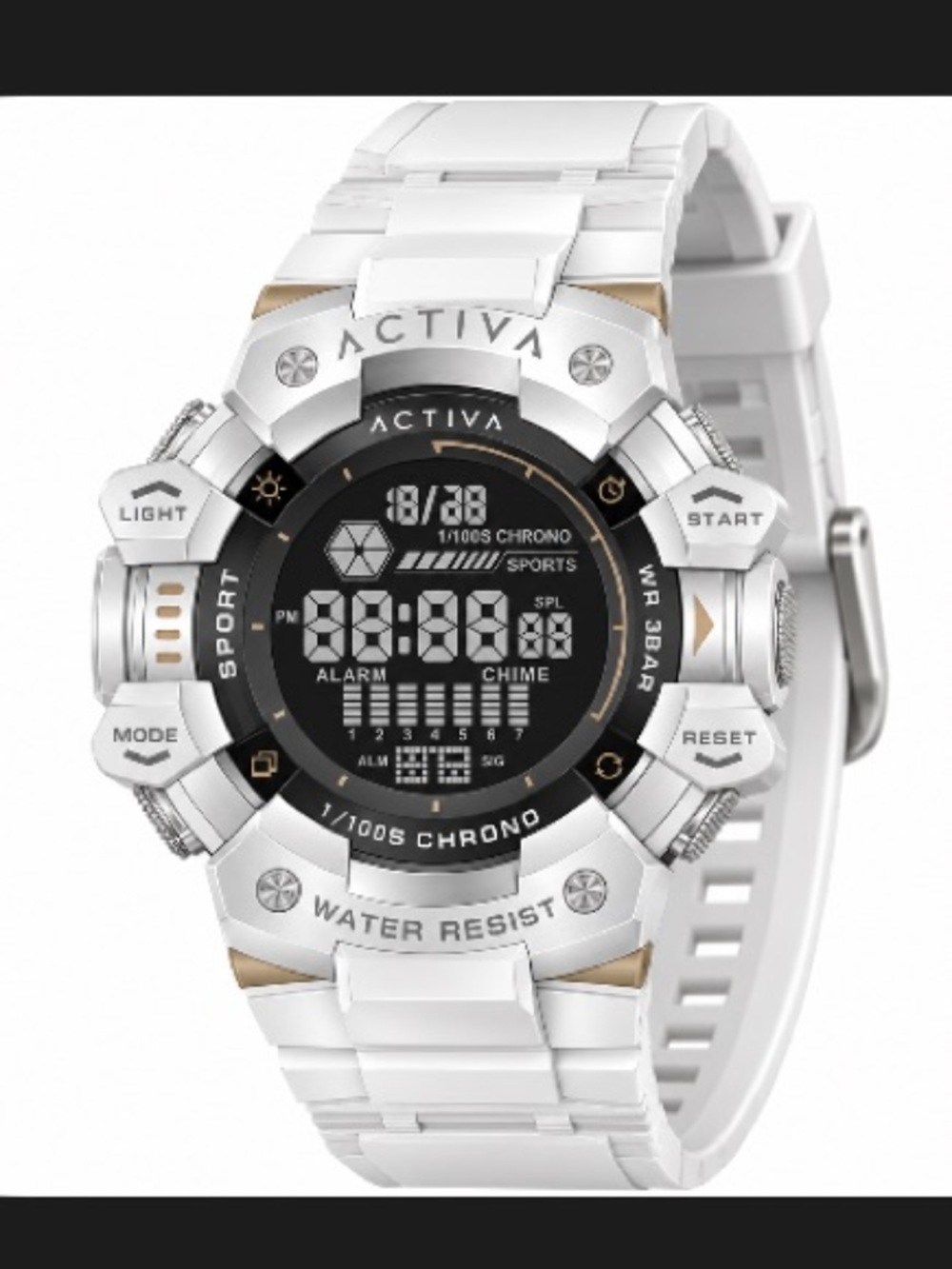 NEW IN BOX Activa X Invicta Digital Essentials White Digital Watch – ACW8050-002